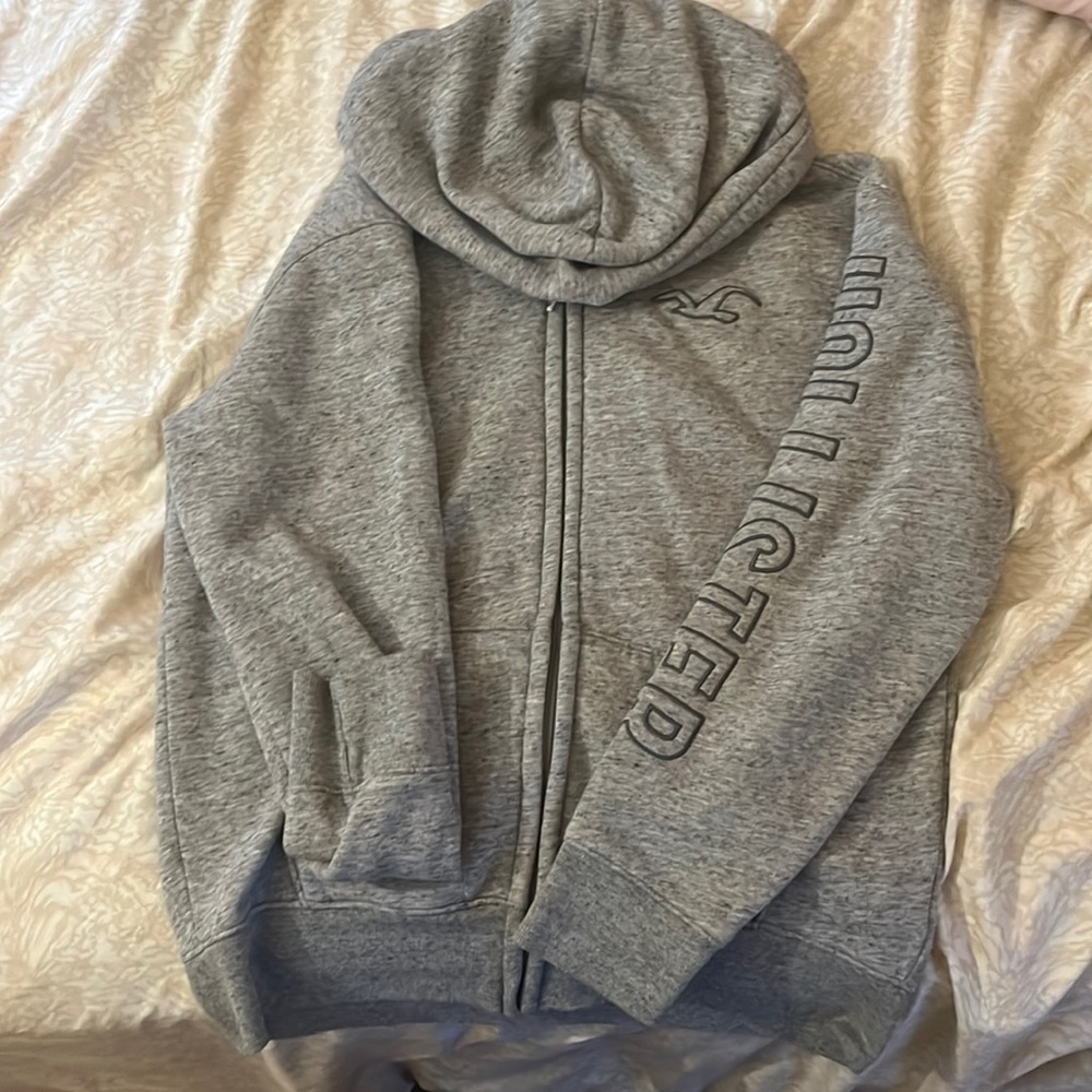Grey Hollister hoodie